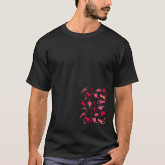 かわいい恐竜 ティラノサウルス 男女兼用 メンズ レディース 少年 Tシャツ