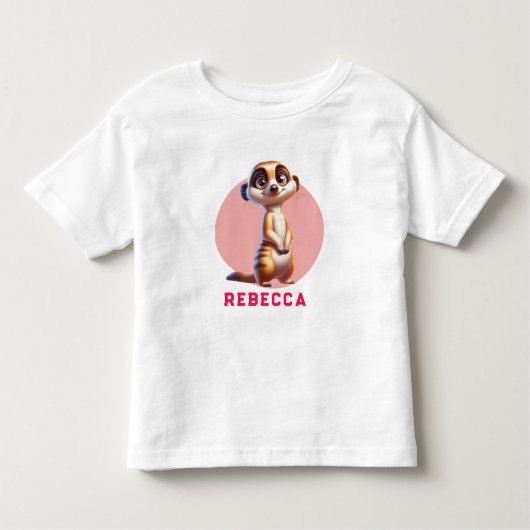 かわいい恐竜 トドラーTシャツ (正面)