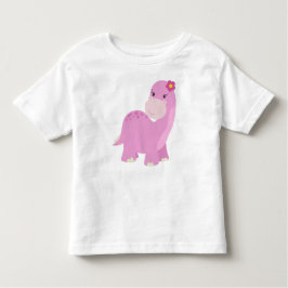 かわいい恐竜, ピンクの恐竜, 女の子の恐竜, 恐竜 トドラーTシャツ