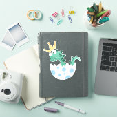 かわいい恐竜、ベビー恐竜、恐竜の卵、ディノ シール (iPadカバー)