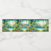 かわいい恐竜 ペットボトルラベル (シングルラベル)