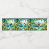 かわいい恐竜 ペットボトルラベル (シングルラベル)