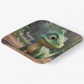 かわいい恐竜 ペーパープレート (傾斜あり)