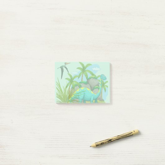 かわいい恐竜 ポストイット (デスク上)