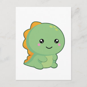 かわいい恐竜 ポストカード