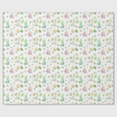 かわいい恐竜 ラッピングペーパー (フラット)