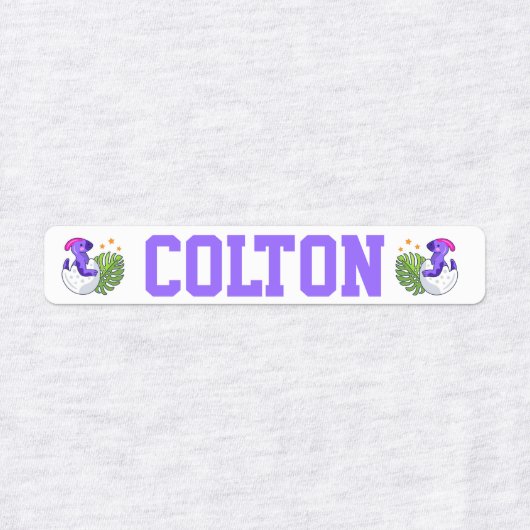 かわいい恐竜 ラベル (デザイン2)