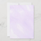 かわいい恐竜 女の子 ボヘミアンフラワー ベビーシャワー 招待状 (裏面)