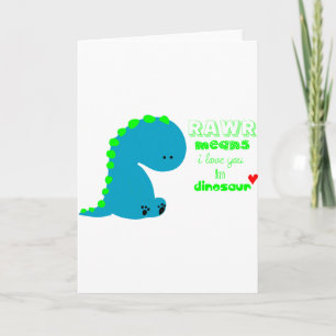 かわいい恐竜RAWR カード
