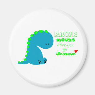 かわいい恐竜RAWR マグネット
