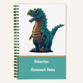 かわいい恐竜T-Rex男子女子 ノートブック (正面)