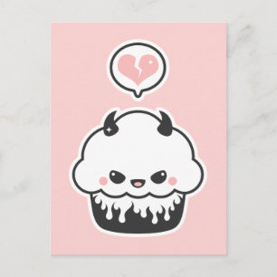 かわいい悪のカップケーキ ポストカード