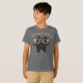 かわいい悪魔のキャラクター - 小さなモンスターの大きなハート Tシャツ (正面フル)