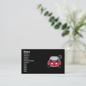 かわいい悪魔の車ビジネスカード 名刺 (スタンド正面)