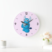 かわいい悪魔スカル – ハロウィーンの漫画のキャラクター ラージ壁時計 (ホーム)