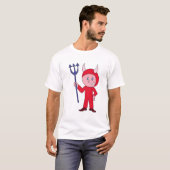 かわいい悪魔ハロウィーンの衣装 Tシャツ (正面フル)