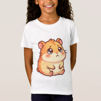 かわいい悲しいちびハムスターメメキッズTシャツ Tシャツ