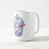 かわいい悲しいタピオカミルクティー コーヒーマグカップ (正面右)