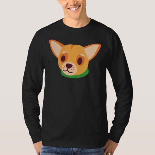 かわいい悲しいチワフアパタン Tシャツ (正面)