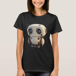 かわいい悲しい小さなロボット Tシャツ