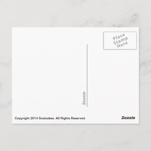 かわいい悲しい目のシーズー(犬)TZU子犬はがき ポストカード (裏面)