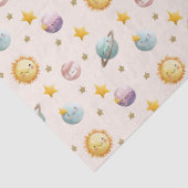 かわいい惑星と星のラッピングペーパー 薄葉紙 (詳細)