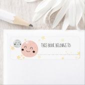 かわいい惑星ムーン&スターズこの本は次のものだ ラベル (インサイチュ)