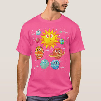 かわいい惑星宇宙旅行科学天文学 Tシャツ