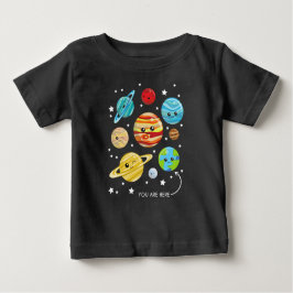 かわいい惑星、かわいい惑星、宇宙、コスモス、星 ベビーTシャツ