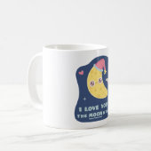 かわいい愛してる月まで コーヒーマグカップ (正面左)