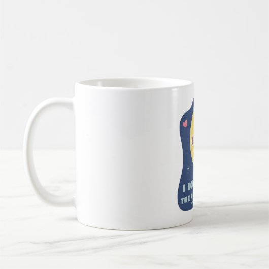 かわいい愛してる月まで コーヒーマグカップ (左)