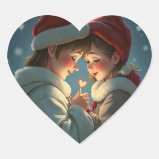 かわいい愛のステッカー ハートシール