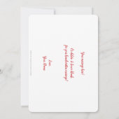 かわいい愛のバレンタインデー。 案内状 (裏面)