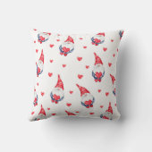 かわいい愛のパターン、格言とハート クッション (裏面)