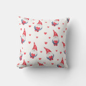 かわいい愛のパターン、格言とハート クッション (正面)