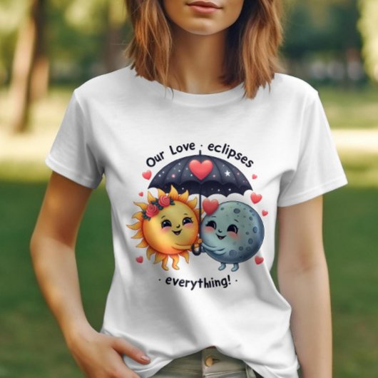 かわいい愛は何でも愛らしいものを食べる Tシャツ