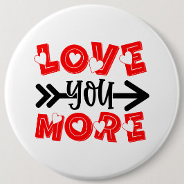 かわいい愛もっと単語アートバレンタインデー 缶バッジ