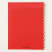 かわいい愛らしいかわいいチビ（小さくかわいく書いた感じ）クマyクリスマスベア プランナー手帳 (裏面)