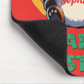 かわいい愛らしいかわいいチビ（小さくかわいく書いた感じ）クマyクリスマスベア マウスパッド (コーナー)