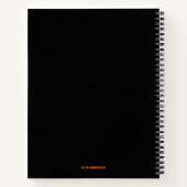 かわいい愛らしいかわいいハロウィンウィッチ ノートブック (裏面)