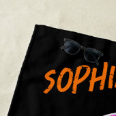 かわいい愛らしいかわいいハロウィンウィッチ ビーチタオル (インサイチュ)