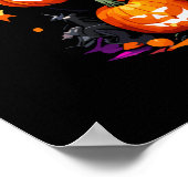 かわいい愛らしいかわいいハロウィンウィッチ ポスター (角)