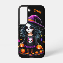 かわいい愛らしいかわいいハロウィンウィッチ SAMSUNG GALAXY S22ケース