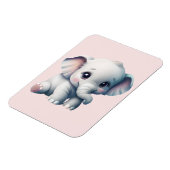 かわいい愛らしいかわいいベビーゾウ マグネット (左側)