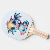 かわいい愛らしいかわいいベビードラゴン 卓球ラケット (横)