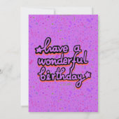 かわいい愛らしいかわいい誕生日カップケーキグリーティング カード (裏面)