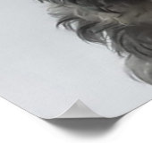 かわいい愛らしいウエストハイランドホワイトテリア ポスター (角)