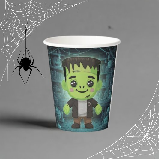 かわいい愛らしいフランケンシュタイン紙カップ 紙コップ