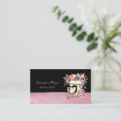 かわいい愛らしいフローラミキサーカップケーキベーカリー 名刺 (スタンド正面)