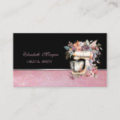 かわいい愛らしいフローラミキサーカップケーキベーカリー 名刺 (正面)